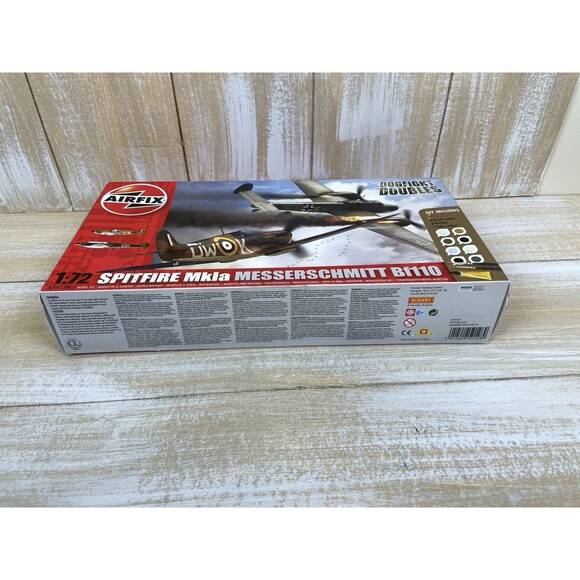 Airfix 1:72 Spitfire Mk.Ia Messerschmitt Bf110 Model Kit A50128 Dogfight Doubles - Picture 2 of 15